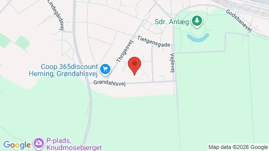 Apartments for rent i Herning - kort over placeringen