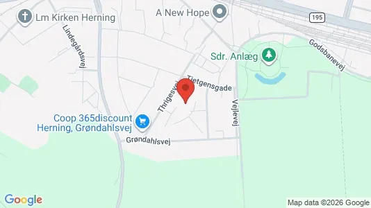 Apartments for rent i Herning - kort over placeringen