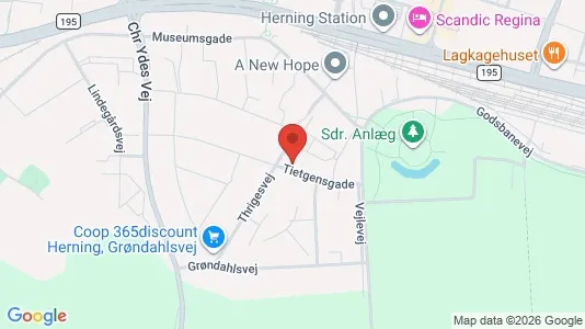Apartments for rent i Herning - kort over placeringen