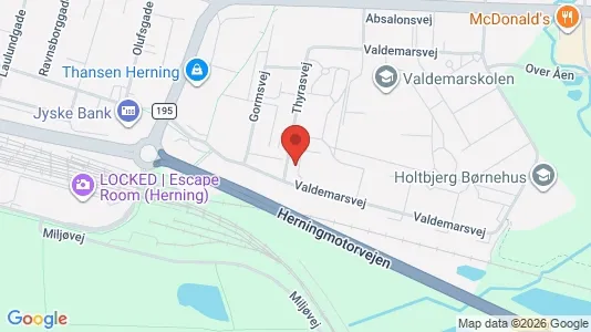 Apartments for rent i Herning - kort over placeringen