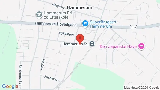 Apartments for rent i Herning - kort over placeringen