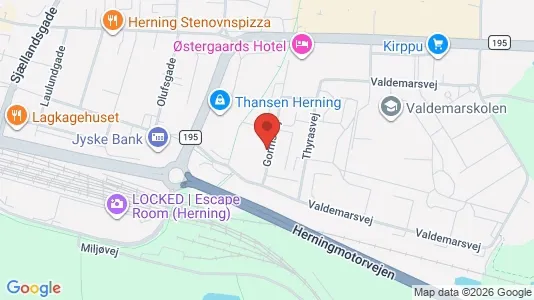 Apartments for rent i Herning - kort over placeringen