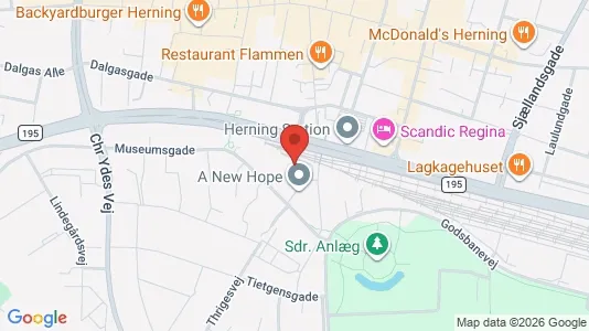 Apartments for rent i Herning - kort over placeringen