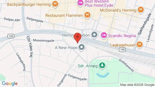 Apartments for rent i Herning - kort over placeringen