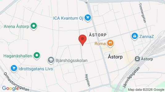 Apartments for rent i Åstorp - kort over placeringen