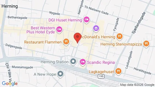 Apartments for rent i Herning - kort over placeringen