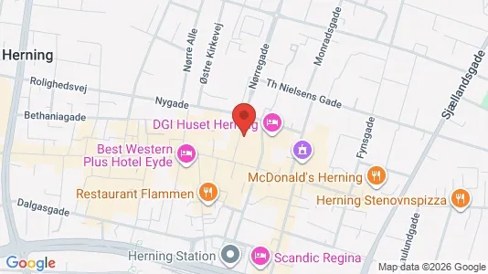 Apartments for rent i Herning - kort over placeringen