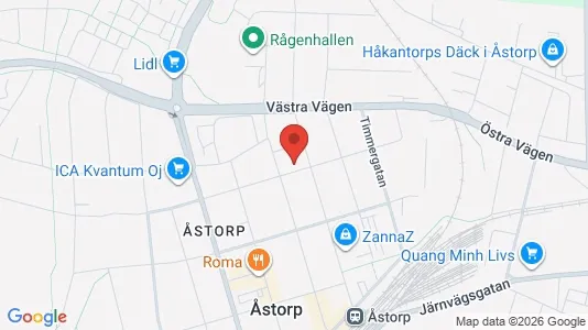 Apartments for rent i Åstorp - kort over placeringen