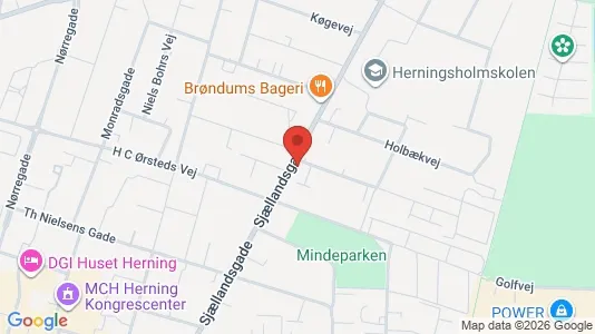 Apartments for rent i Herning - kort over placeringen