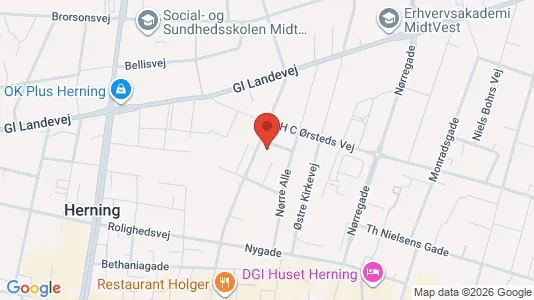 Apartments for rent i Herning - kort over placeringen