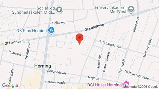 Apartments for rent i Herning - kort over placeringen