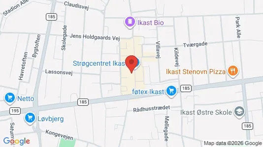 Apartments for rent i Ikast - kort over placeringen