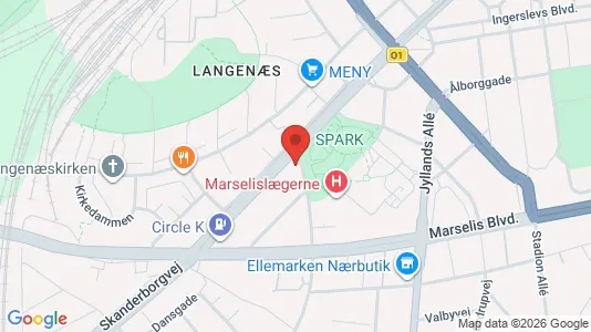 Apartments for rent i Aarhus C - kort over placeringen