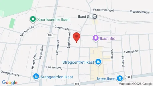 Apartments for rent i Ikast - kort over placeringen