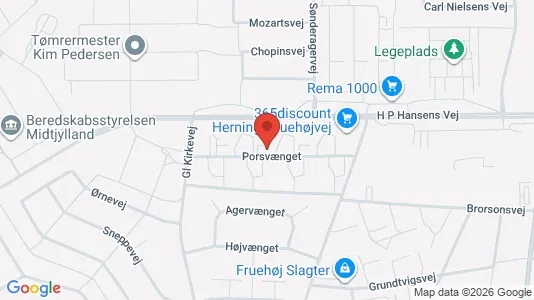 Apartments for rent i Herning - kort over placeringen
