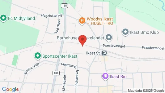 Apartments for rent i Ikast - kort over placeringen