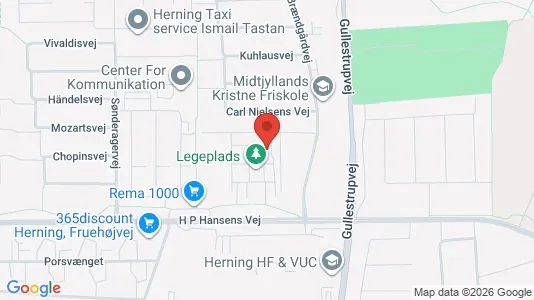Apartments for rent i Herning - kort over placeringen