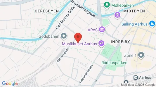 Apartments for rent i Aarhus C - kort over placeringen