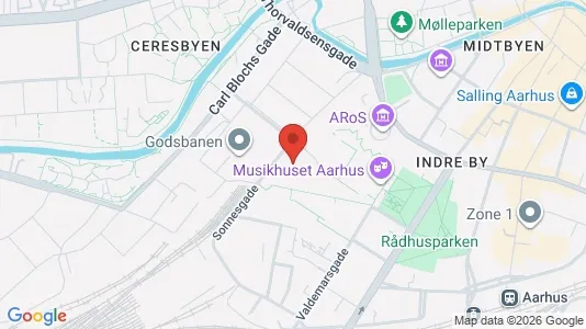 Apartments for rent i Aarhus C - kort over placeringen