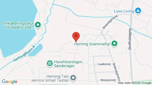 Apartments for rent i Herning - kort over placeringen