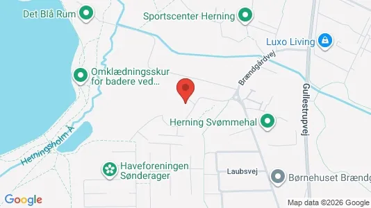 Apartments for rent i Herning - kort over placeringen