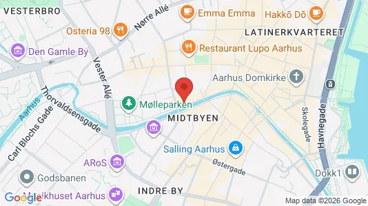 Apartments for rent i Aarhus C - kort over placeringen