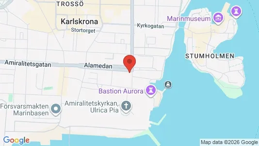 Apartments for rent i Karlskrona - kort over placeringen