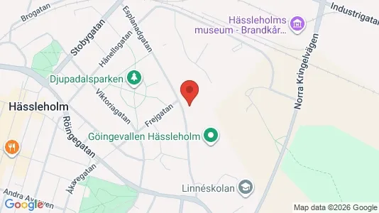 Apartments for rent i Hässleholm - kort over placeringen