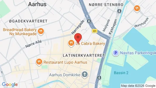Apartments for rent i Aarhus C - kort over placeringen