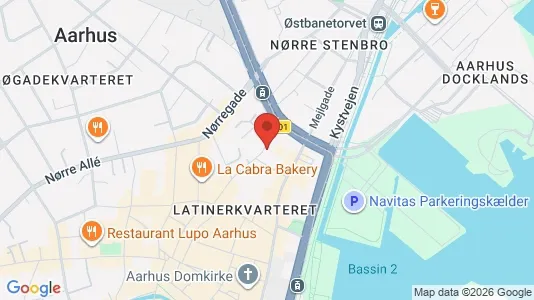 Rooms for rent i Aarhus C - kort over placeringen