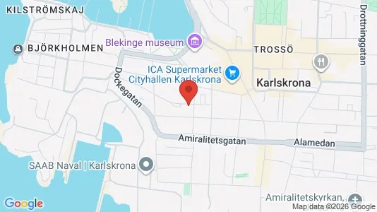 Apartments for rent i Karlskrona - kort over placeringen