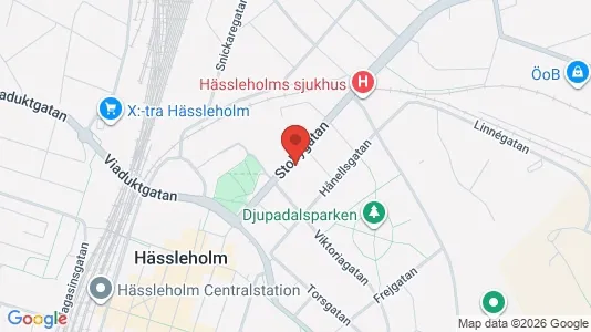 Apartments for rent i Hässleholm - kort over placeringen