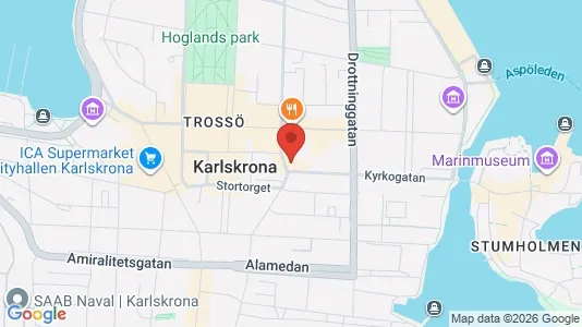 Apartments for rent i Karlskrona - kort over placeringen