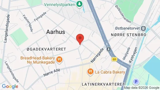 Apartments for rent i Aarhus C - kort over placeringen