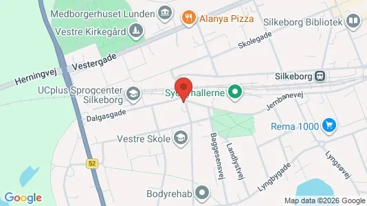 Apartments for rent i Silkeborg - kort over placeringen