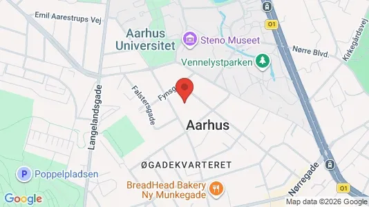 Apartments for rent i Aarhus C - kort over placeringen