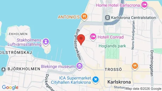 Apartments for rent i Karlskrona - kort over placeringen