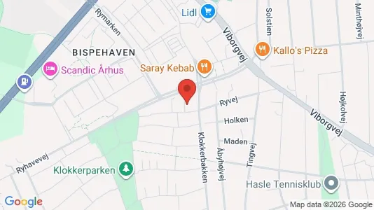 Rooms for rent i Aarhus V - kort over placeringen