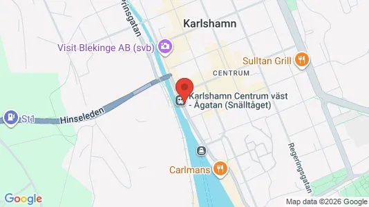 Apartments for rent i Karlshamn - kort over placeringen