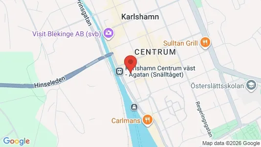 Apartments for rent i Karlshamn - kort over placeringen