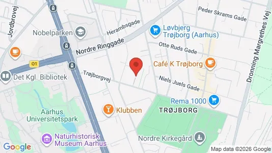 Apartments for rent i Aarhus N - kort over placeringen