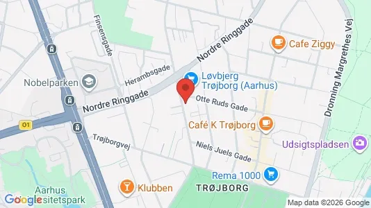Apartments for rent i Aarhus N - kort over placeringen