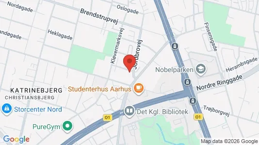 Apartments for rent i Aarhus N - kort over placeringen