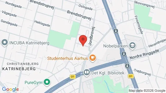 Apartments for rent i Aarhus N - kort over placeringen
