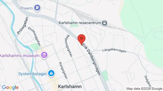 Apartments for rent i Karlshamn - kort over placeringen