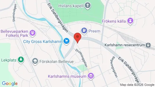 Apartments for rent i Karlshamn - kort over placeringen