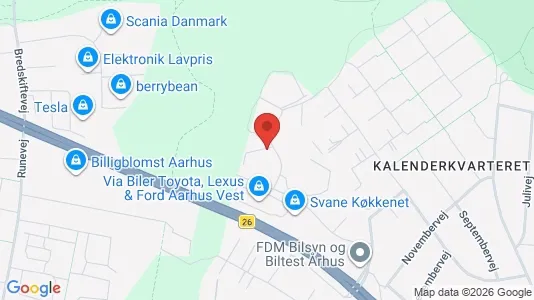 Apartments for rent i Aarhus V - kort over placeringen