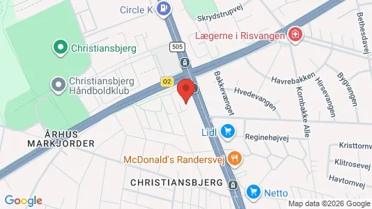 Apartments for rent i Aarhus N - kort over placeringen