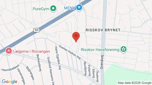 Apartments for rent i Risskov - kort over placeringen