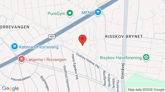 Apartments for rent i Risskov - kort over placeringen